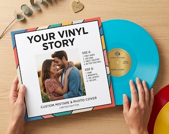 Custom Color 12-Inch Vinyl Record: Personalized Mixtape, Photo Cover, Any Color
