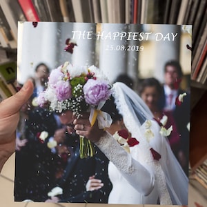 Wedding Custom Vinyl Record, 12 inch. Vinyl Record  included: Your Best Playlist, Black Records, Cover & Vinyl Stickers, Fast Delivery