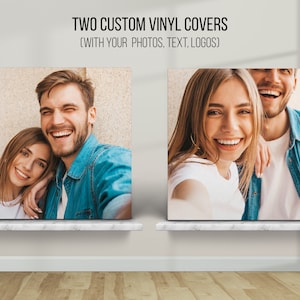 2 Custom Vinyl Record Cover (No Record): Two-Sided Wedding Sleeve. Fast Production and Shipped