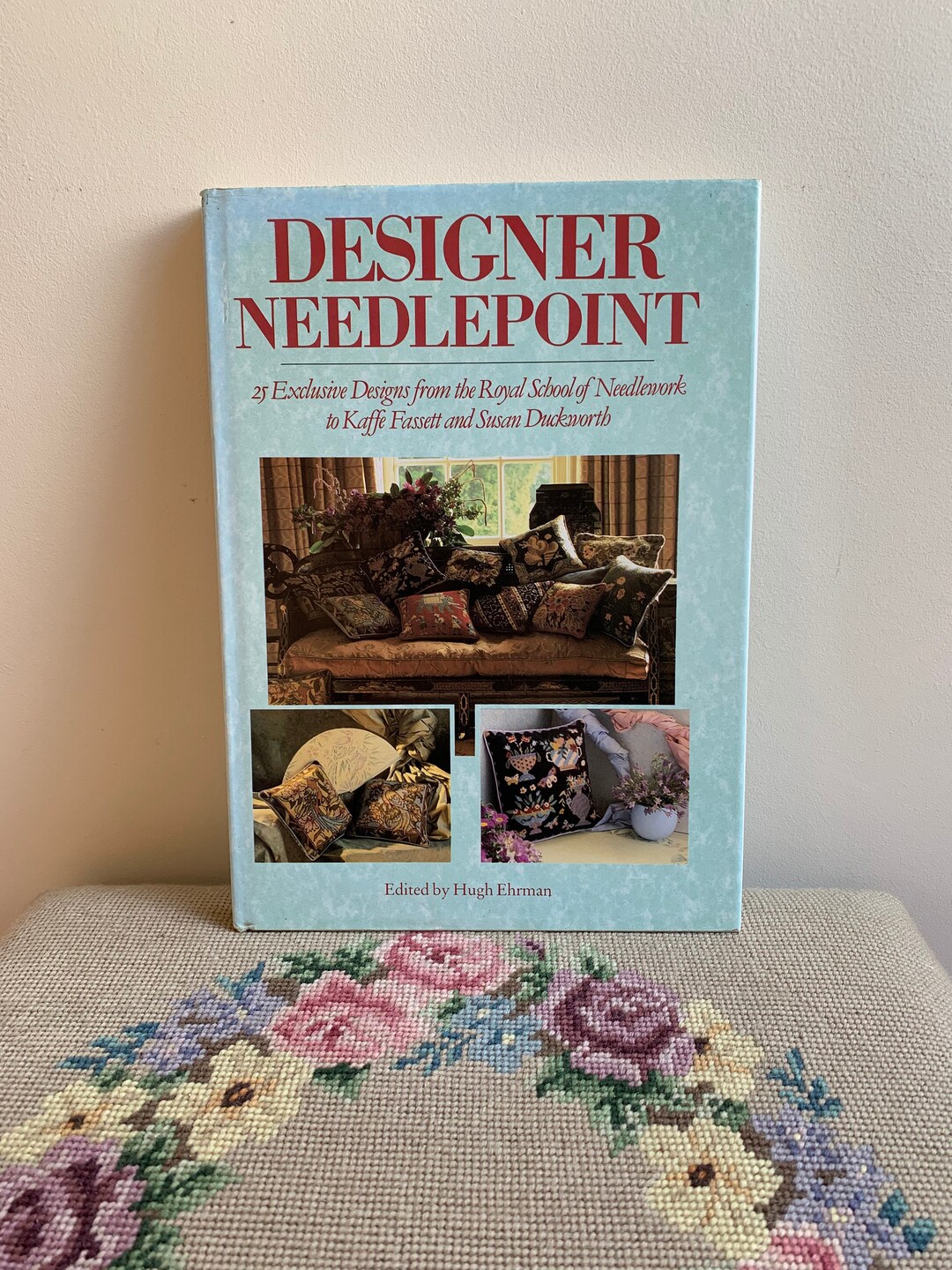 Designer Needlepoint Book Edited by Hugh Ehrman 1987 25 Etsy