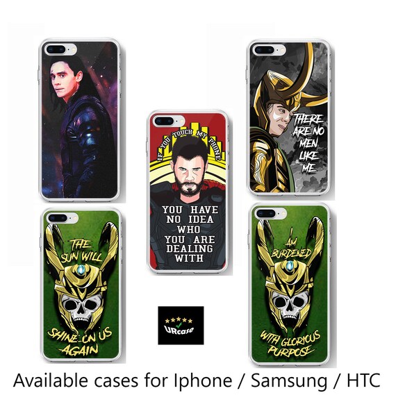 Loki Thor Inspired Phone Case Infinity War Clip On Custom Case Etsy