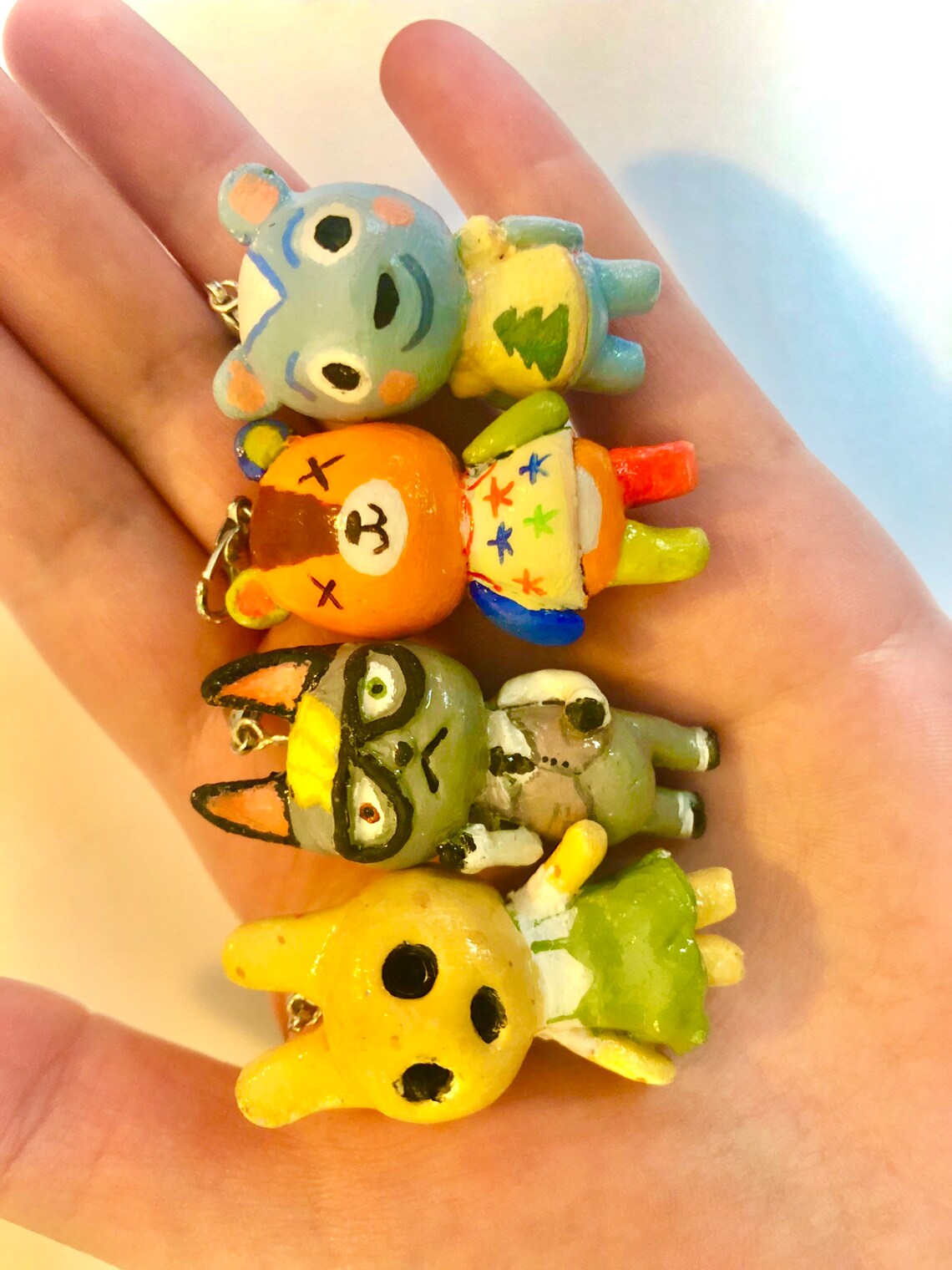 Animal Crossing Clay Charms Any Character Etsy