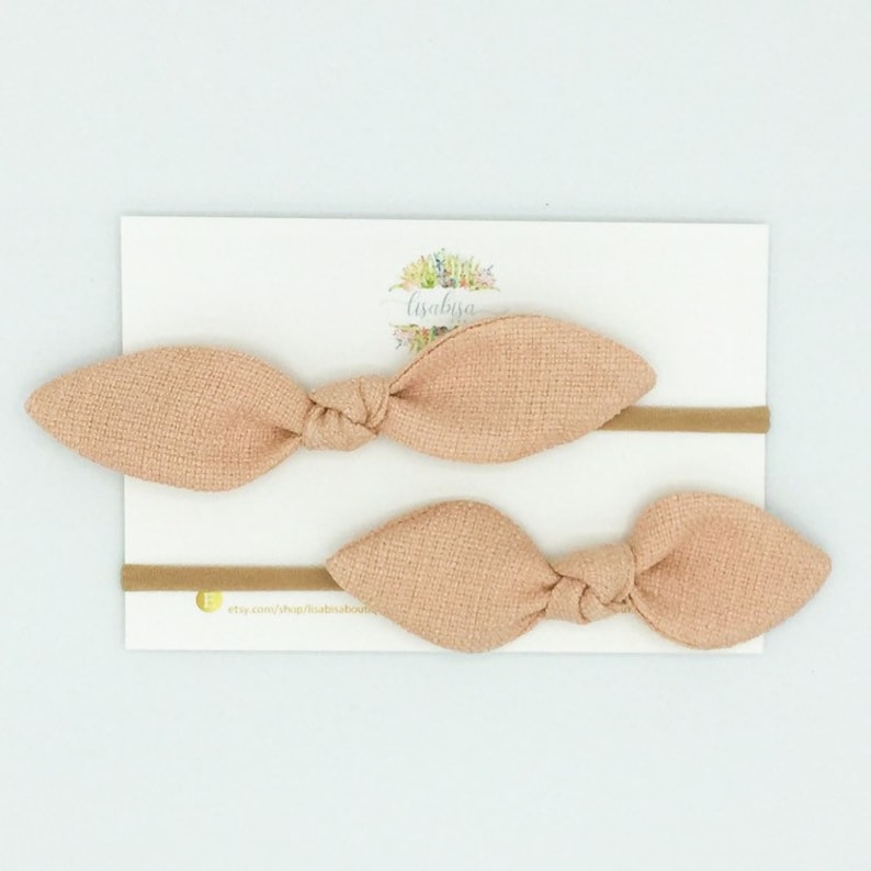 Girl headband Toddler headband Toddler hair clip Classic line bows Newborn headband Baby girl headband Mommy and me bows set