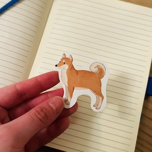 Shiba Inu Sticker for journal, sticker for planner sticker Frenchie journal, Sticker sheet for dog lover sticker sheet cute, Shiba Inu