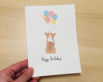 Corgi Puppy Love Greeting Card - Etsy