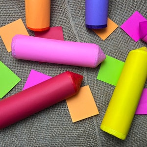 Handmade Paper Pencil Decoration: Back to School Photo Prop (Set of 3)