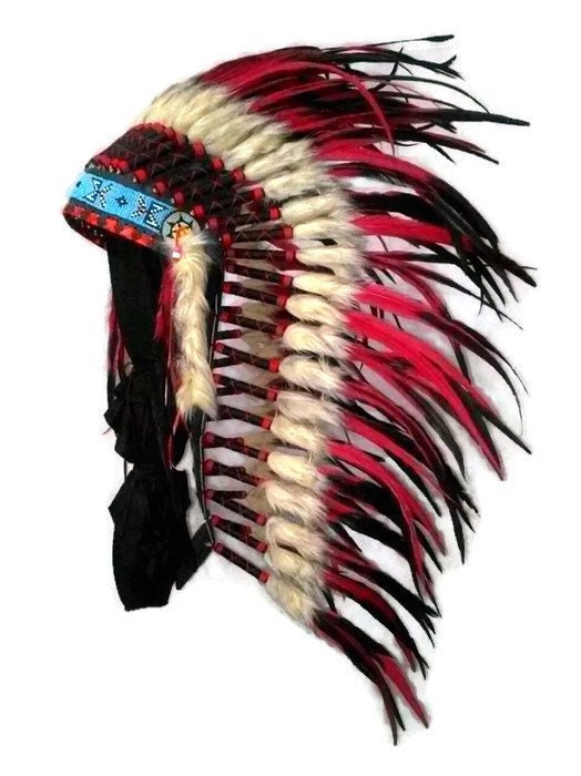 Indian Headdress Replica Native American Headdress Style - Etsy