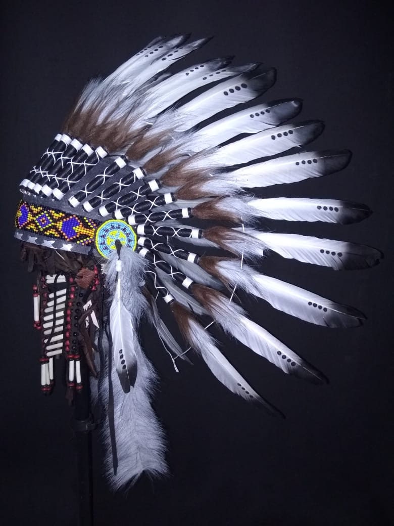 Native American Inspired Indian Headdress Childs Costume Accessories Unisex main image 0