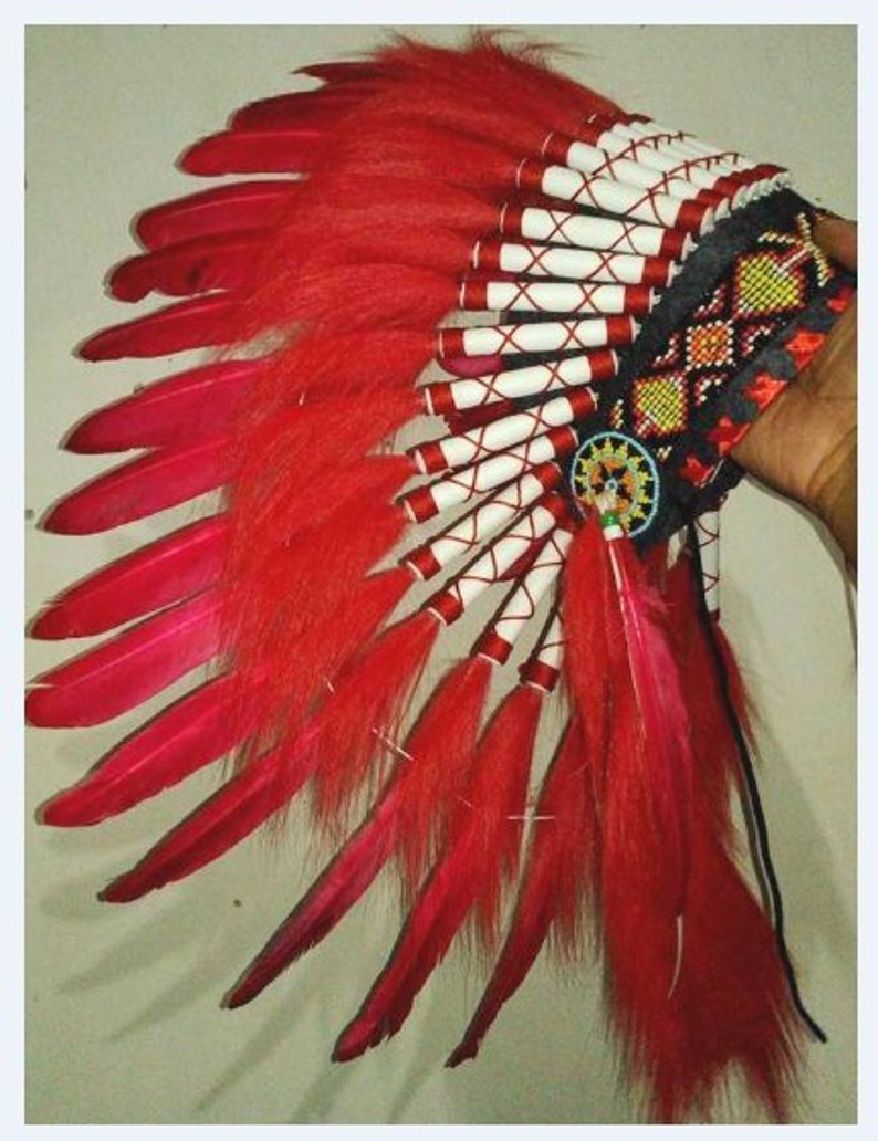 Baby Indian Headdress Replica, Baby Indian Costume, Kids Feather