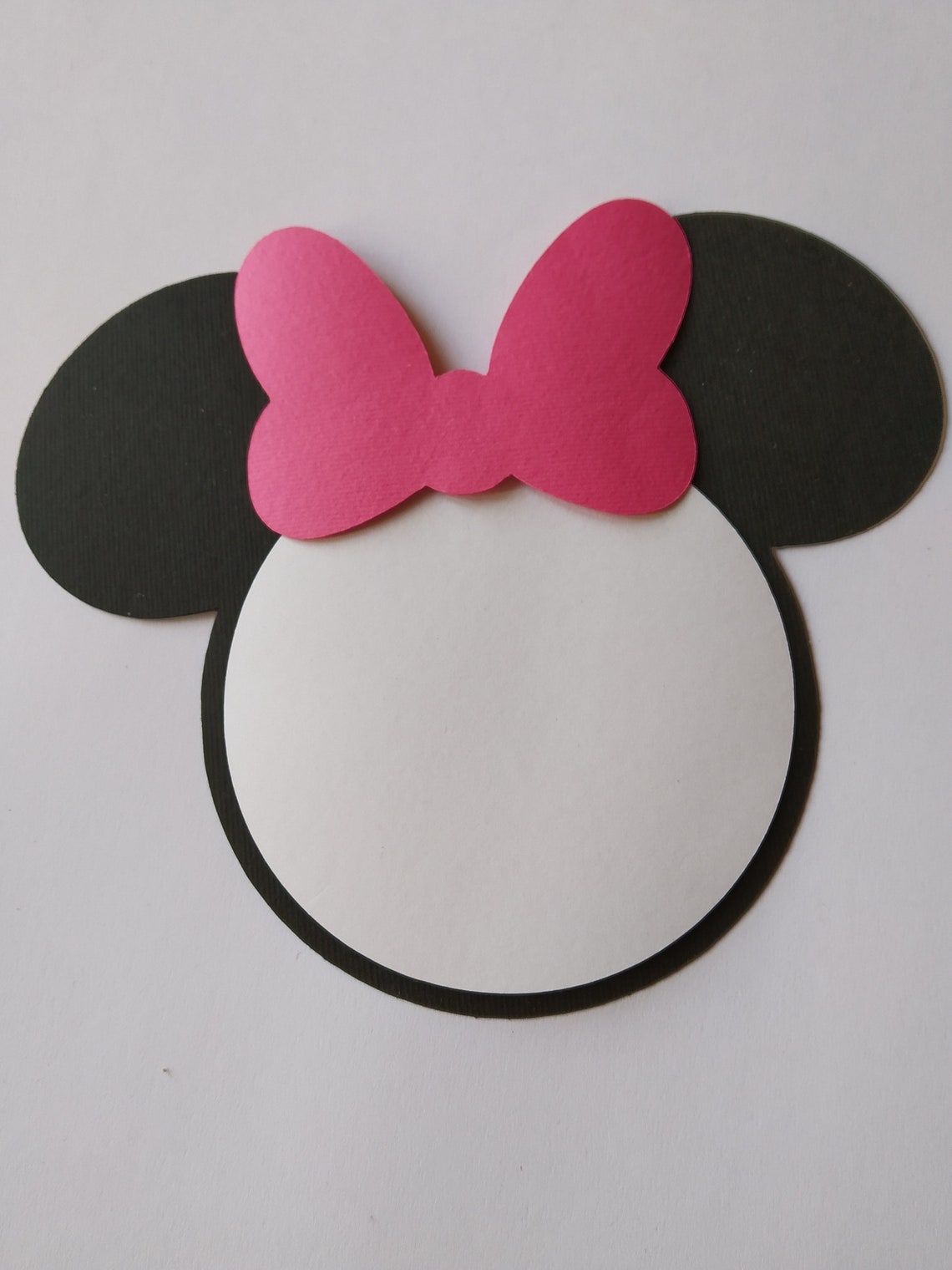 Die Cut Minnie Mouse DIY Birthday Party Invitations,black Minnie Mouse ...