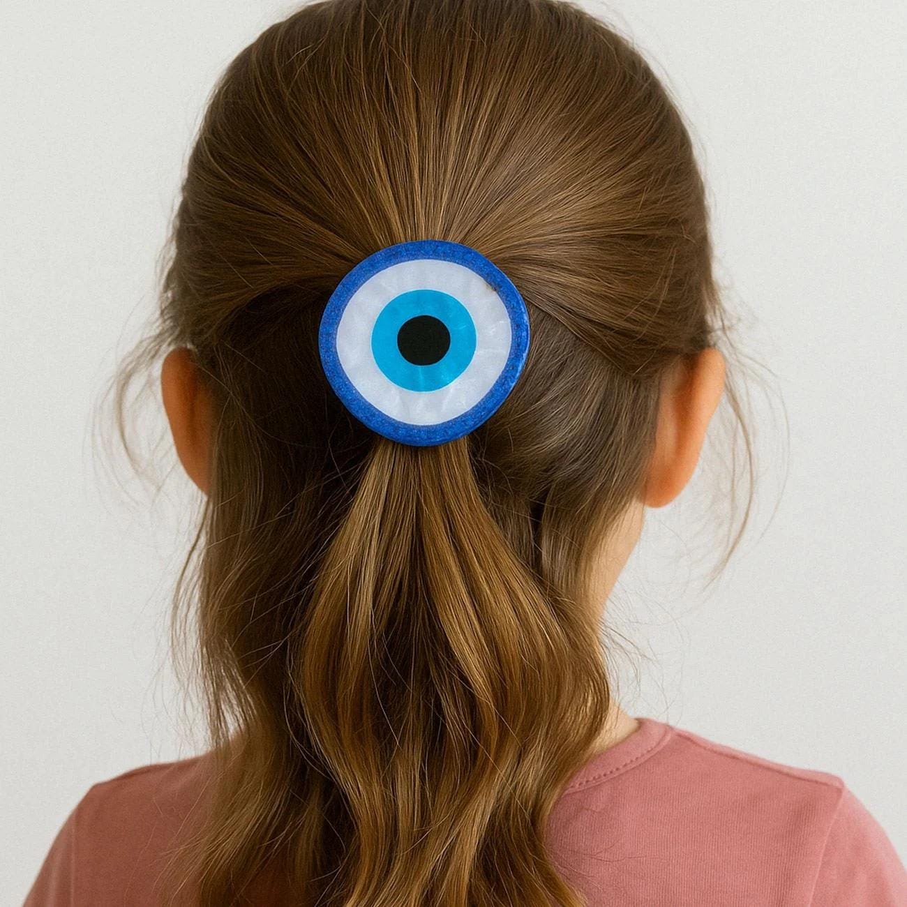 Evil Eye Hair Claw Acetate Hair Clip Gift for Women Stylish Hair Accessory Evil Eye Hair Claw Clip, Acetate Hair Clip, Hair Accessories  main image 4
