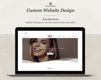 Custom website design, Beauty salon website, Wellness and Spa website, Professional website design, Website creation, Website design