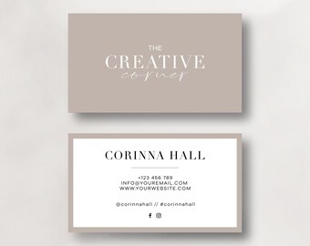 Elegante Visitenkarte, Visitenkartenvorlage, Firmenvisitenkarte, professionelle Visitenkarte