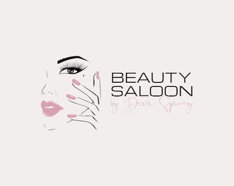 Beauty logo design, Nail art logo, Beauty saloon logo, Logo with woman&#39;s face, Boutique logo, Permanent make-up logo, Professional brand