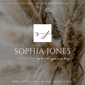 Logo design per fotografia, Logo con iniziali calligrafiche, Filigrana, Logo per fotografi, Logo per Blogger, Logo Designer, Logo Stilisti