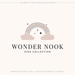 Logo arcobaleno e nuvole, Logo dei sogni, Logo design, Logo elegante, Logo aziendale, Logo bambini, Logo moderno, Logo professionale, Logo