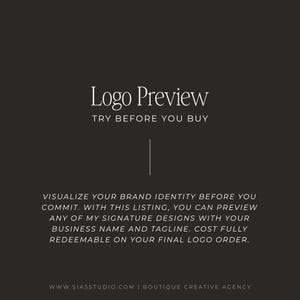 Vor dem Kauf testen | Logo-Vorschau-Service