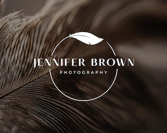 Minimalistisches Fotografie-Logo, Fotografen-Branding, Elegantes Feder-Logo, Visuelle Identität für Fine-Art-Fotografie, Individuelles Logo – Sias Studio