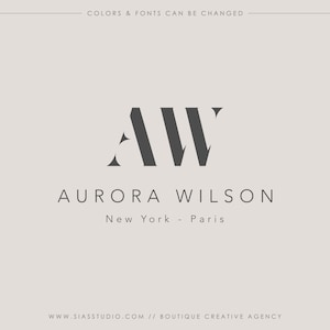 Logo elegante precostruito, Logo aziendale, Logo con iniziali, Logo moderno e minimale, Logo professionale, Logo alla moda, Watermark, Logo