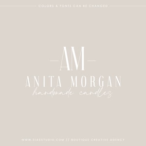 Logo elegante precostruito, Logo aziendale, Logo con iniziali, Logo moderno e minimale, Logo professionale, Logo alla moda, Filigrana, Logo