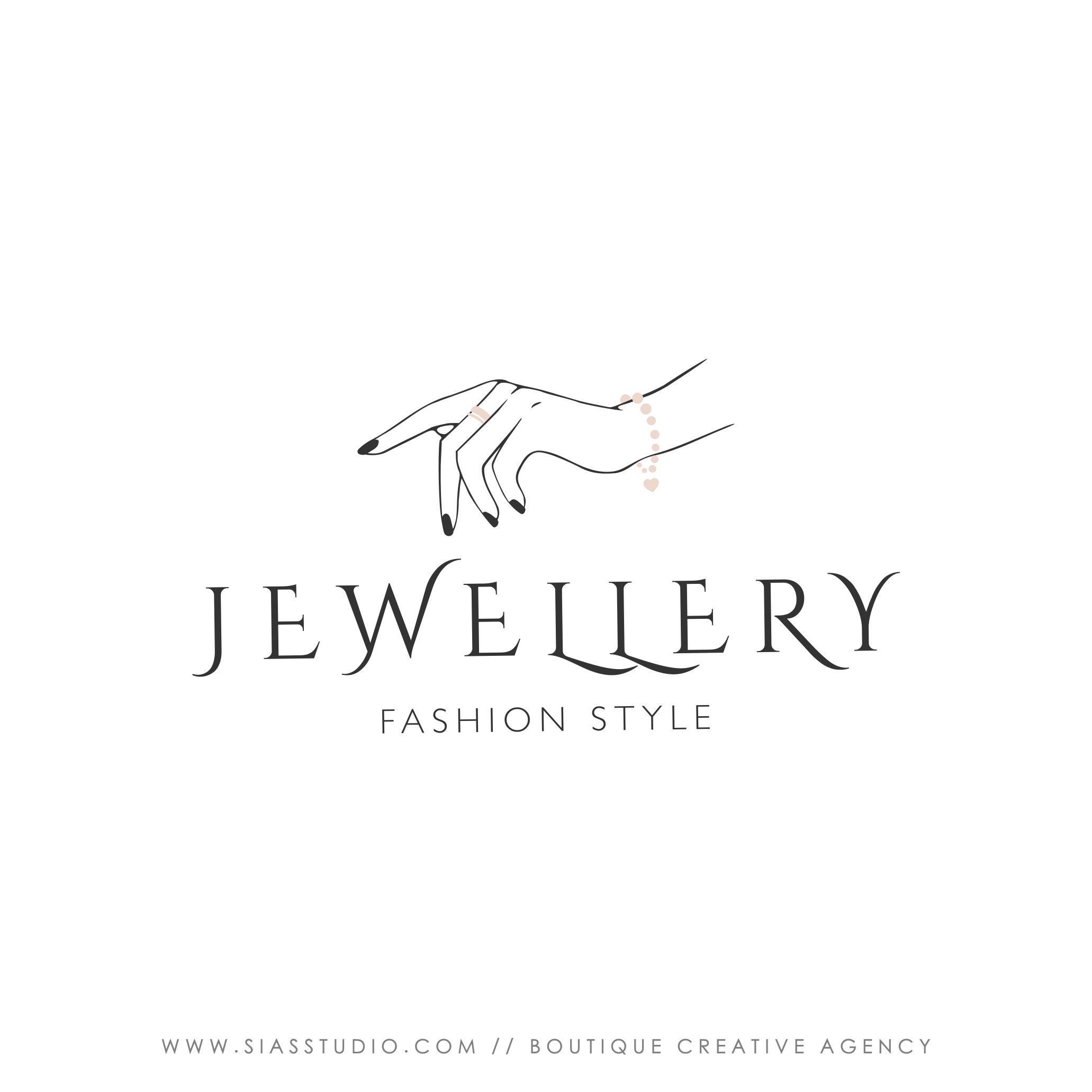Jewelry Logo Jewelers Logo Logo With Bracelet and Rings Etsy