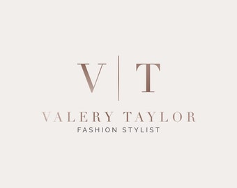 Elegant gold premade logo, Business logo, Logo with initials, Modern and minimal logo, Professional logo, Fashion logo, Watermark
