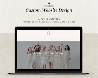 Custom website design, Event agency website, WordPress website, Website design, Event planner website design, Website for events, Website