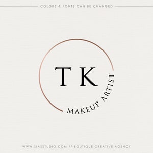 Logo con iniziali, Logo circolare, Logo makeup artist, Logo aziendale, Logo minimal, Logo moderno, Logo di fotografia, Logo professionale