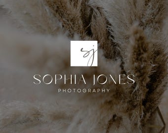 Editorial Photography Logo Design, Calligraphy Initials Logo, Photographer Watermark, Luxury Logo, Signature Logo, Logo Design – Sias Studio