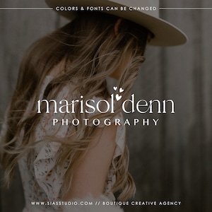 Logo design per fotografi, Logo moderno per foto, Logo rotondo, Logo con cuori, Filigrana del logo, Logo aziendale, Logo design elegante