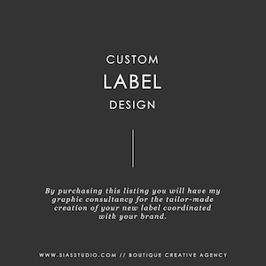 Customized graphic design of your new label, Custom label, Graphic for label