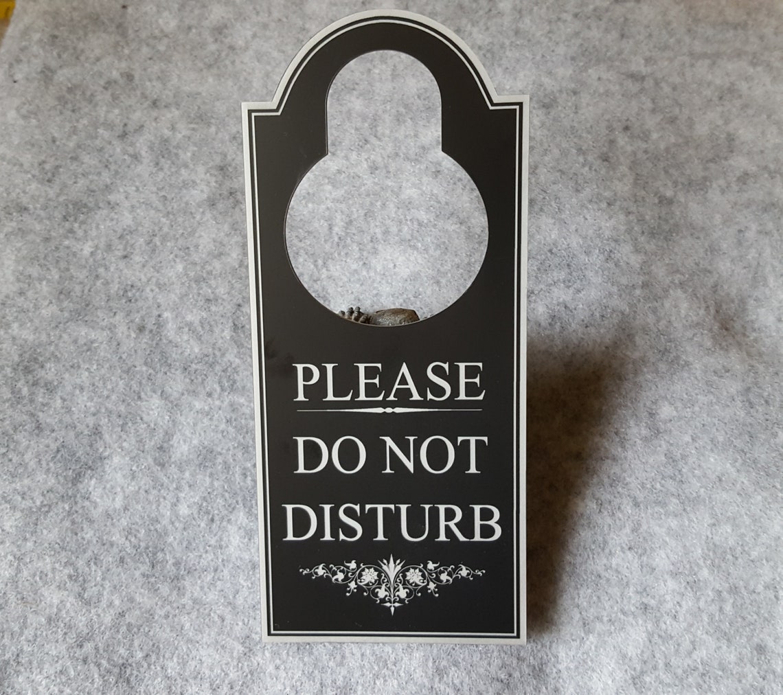 Please Do Not Disturb Door Knob Hanger Home or Office Signs Etsy