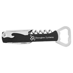 Personalized Wine Bottle Opener/  Custom Corkscrew and Multi-Tool/ vegan leather/ Wedding Party Gifts/ Wedding Favors/ Bridesmaid/ Groomsmen