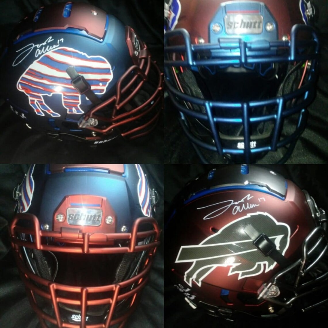 Custom Football Helmets. Paint, Hydro Dip and Spray Chrome. Etsy