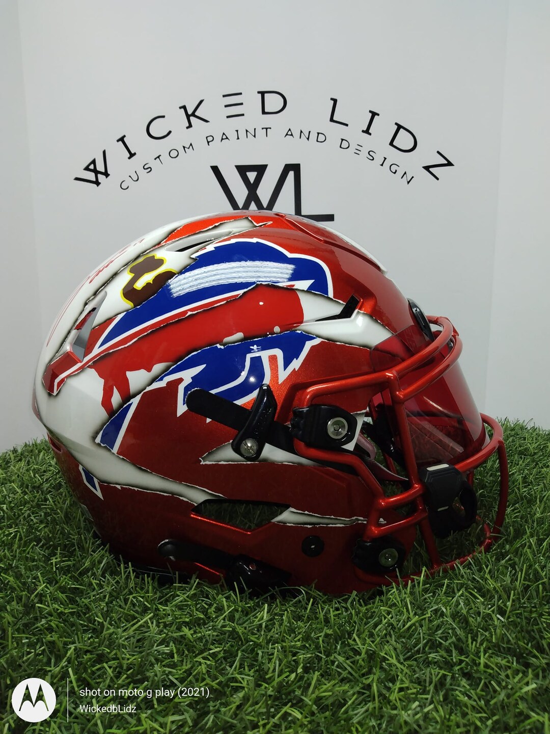 Hydro dipped 2025 nfl helmets