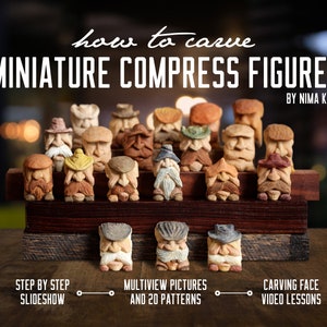 Zelfstudie over het maken van miniatuurkompresfiguren (nieuwe video BIJGEWERKT dec. 2024)