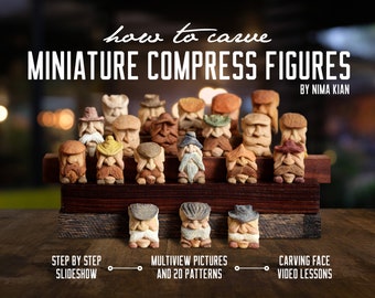 How to carve miniature compress  figures tutorial ( new vid UPGRADED  dec 2024)