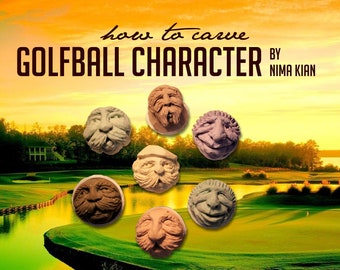How to carve golfball character tutorial
