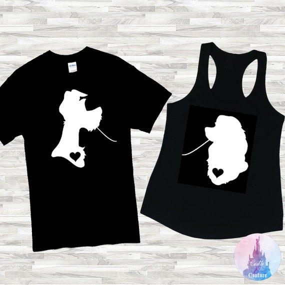lady and the tramp couple shirts