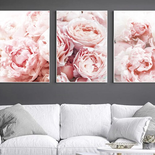 Pink Gallery Wall Set Digital Download Pink Wall Art Set Etsy