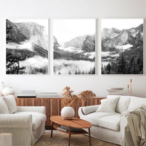 Nature 3 Piece Wall Art Mountains Print Gallery Wall Set - Etsy