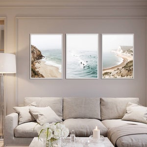 3 Piece Wall Art Ocean Prints Coastal Wall Art Gallery Wall Set Ocean ...