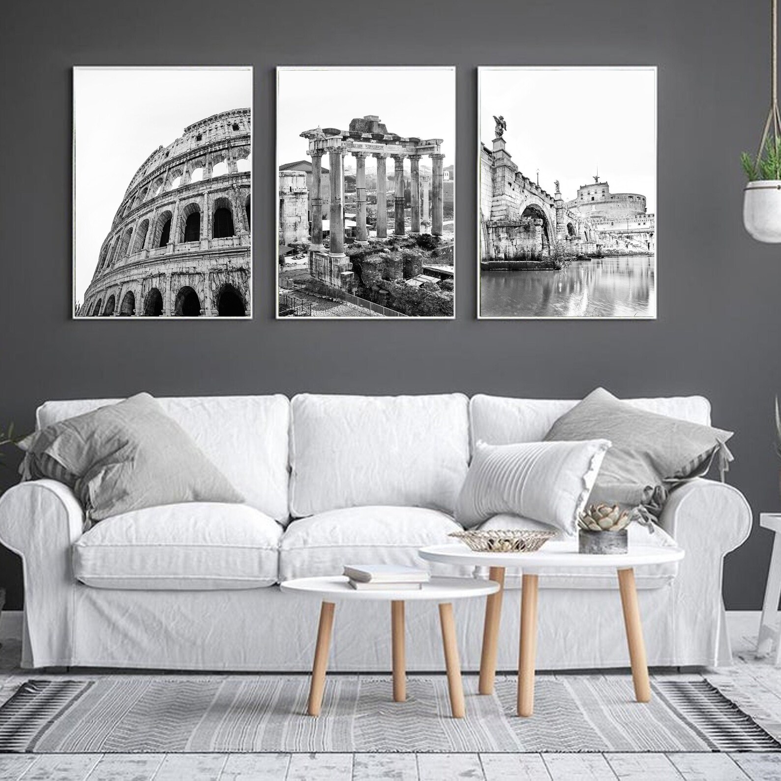 Set of 3 Piece Wall Art Italy Print Gallery Wall Set Triptych Etsy