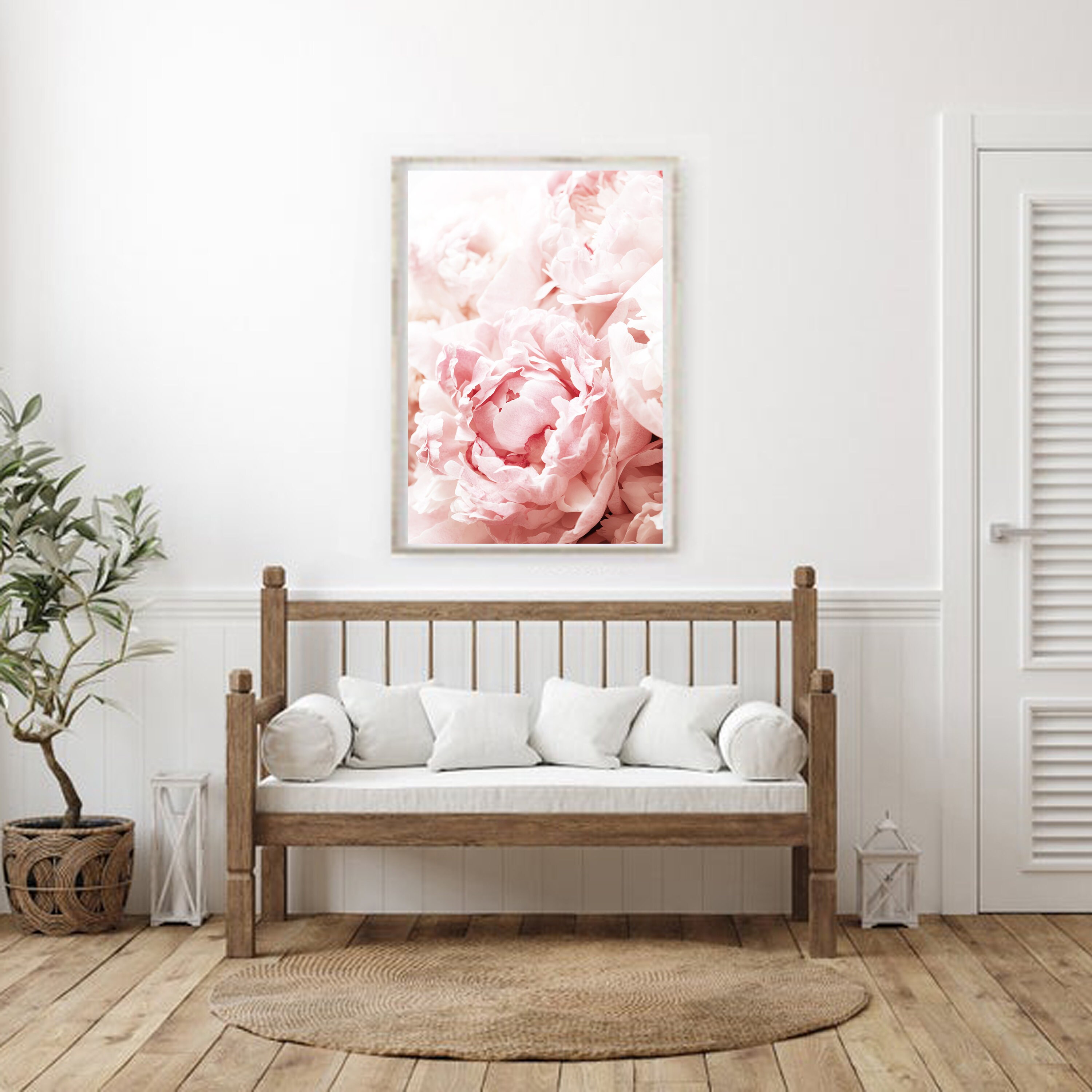 Peony Wall Art Flowers Art Print Bedroom Wall Art Floral Print | Etsy