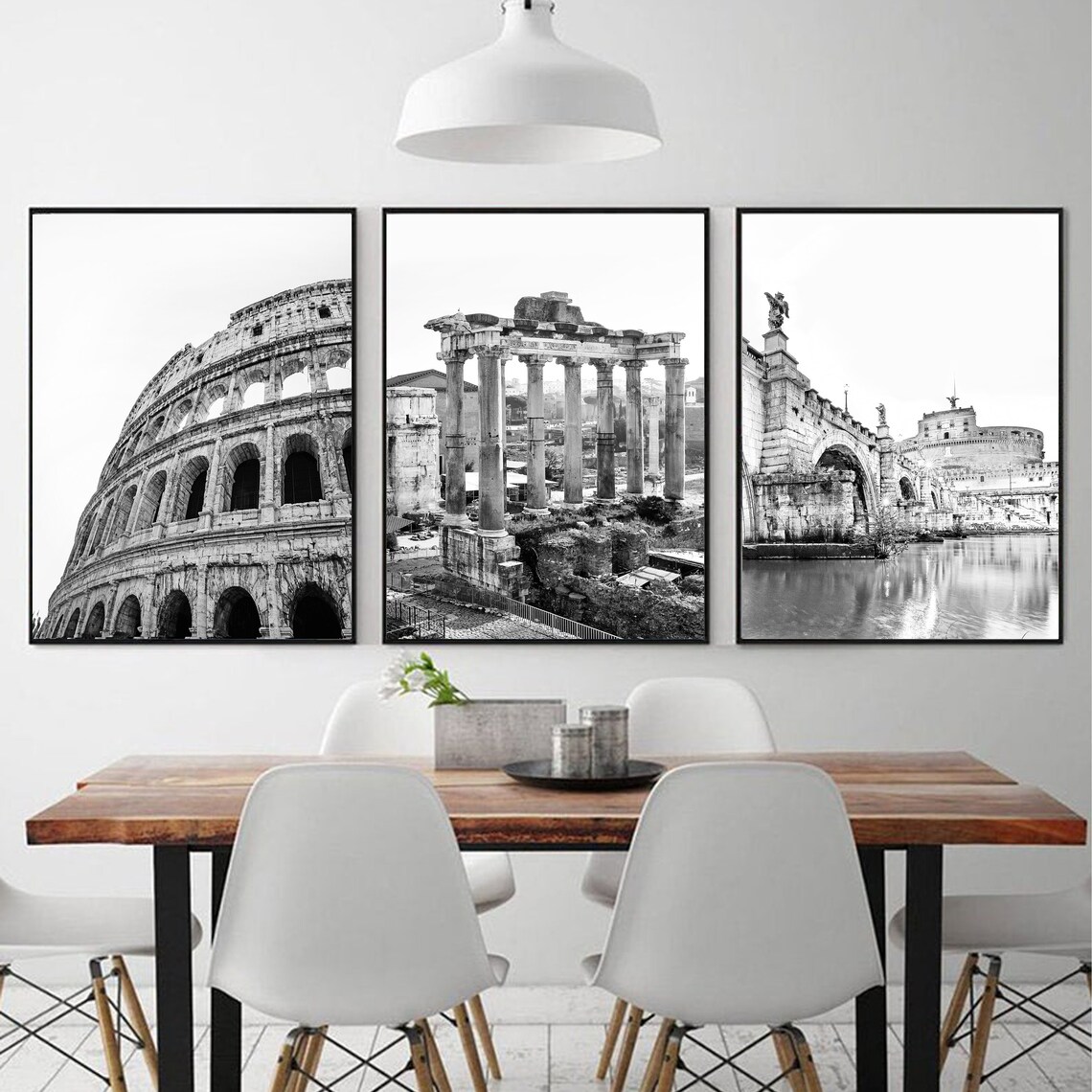 Set of 3 Piece Wall Art Italy Print Gallery Wall Set Triptych Etsy