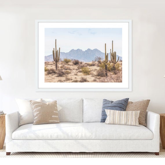 Desert Print Cactus Wall Art Nature Wall Art Landscape Prints | Etsy