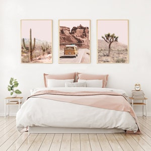 Desert Cactus Wall Art Landscape Triptych 24x36 Print 3 Piece - Etsy