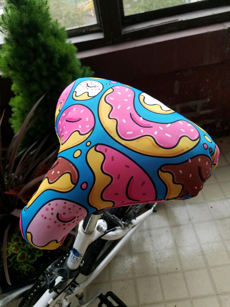 Cushy Bike Seat Cover Saddle With Donut Design On Image 0