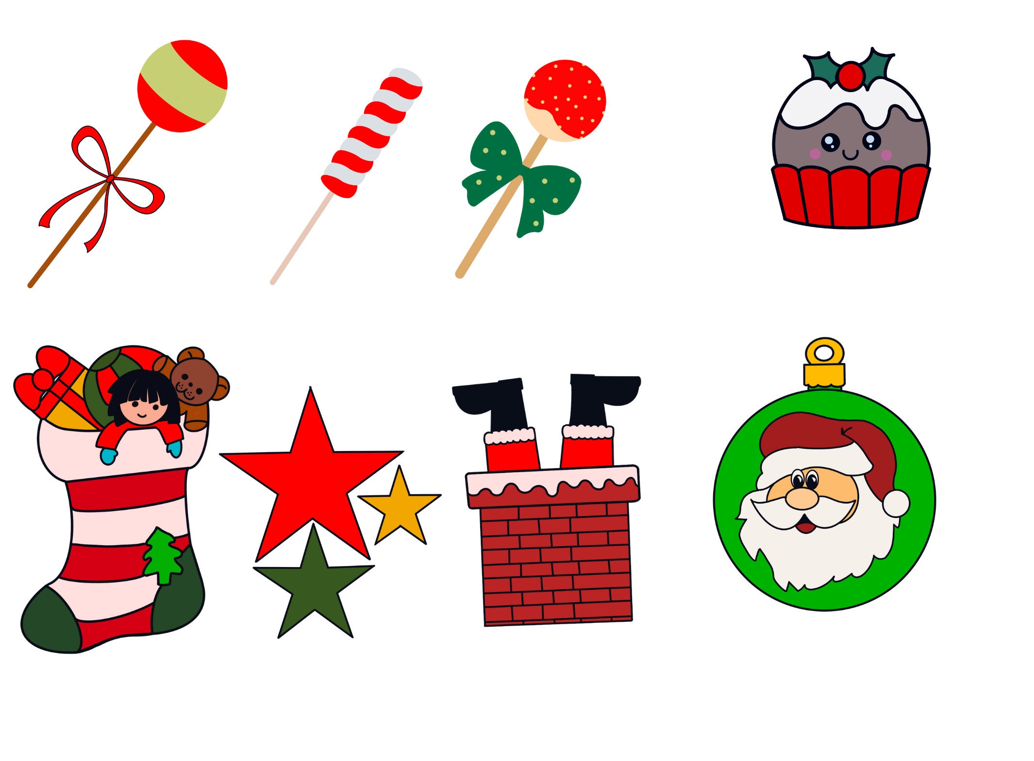 Christmas Clipart Holiday Clipart, Cute Digital Christmas Clip Art