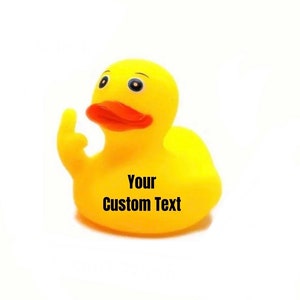 Middle Finger Rubber Duck, F You Rubber Duck, Custom Funny Rubber Duck, Duck for Jeep, Personalized Rubber Duck, You’ve been Ducked